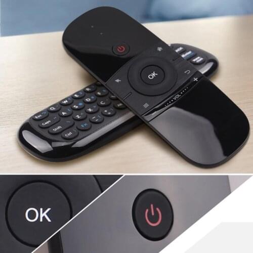 Wechip W1 Wireless Keyboard Wireless Air Mouse TV Remote Control Infrared Learn 6-Axis Motion Sense For Android TV Box Laptop PC