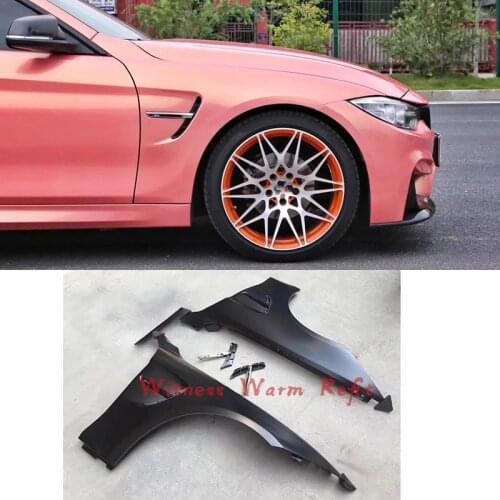 Fenders Metal Material for BMW 4 series 13-UP F32 F33 F36 420i 428i 428i 430i 435i 440i Modified M4 front bumper side Fenders