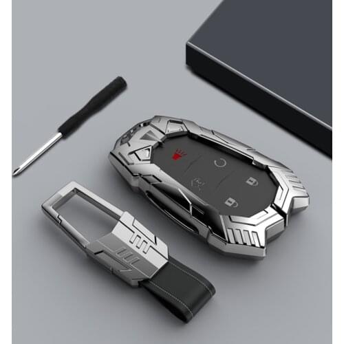 Zinc Alloy Car Key Cover Protect Shell Case for Cadillac ESV Escalade CTS XTS SRX ATS 2015 2016 2017 2018 CT5 XT5 XT6