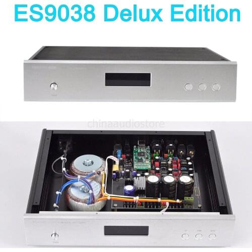 DELUXE ES9038PRO ES9038 Ulitmate DSD USB DSD256 DAC,Upgraded&Modded,Dual TALEMA/NORATEL Transformer,OPA1622 145ma +OPA627 OPAMP