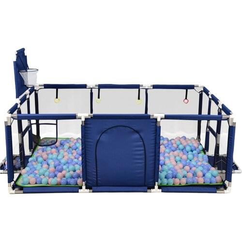 Baby Playpens Game Balls Pool Basketball Hoop Large Baby Mesh Fence Toddler Activity Center Indoor Outdoor Playpen for children