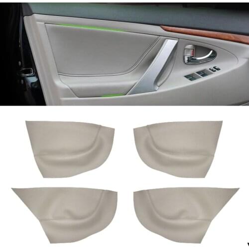 Door Armrest Leather Cover For Toyota Camry 2006 2007 2008 2009 2010 2011 2012 Car Door Armrest Panel Skin Cover Sticker Trim