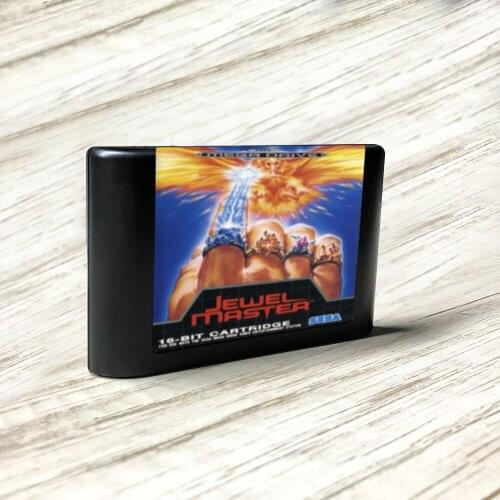 Jewel Master - EUR Label Flashkit MD Electroless Gold PCB Card for Sega Genesis Megadrive Video Game Console