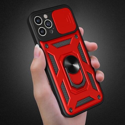 Square Phone Case For iphone 12 11 Pro Mini XS MAX X XR 7 8 6 Plus SE2 Shockproof Armor Ring Stand Camera Protection Cover Coque