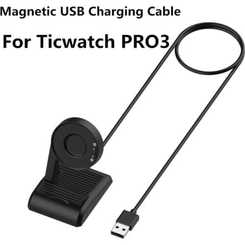 Magnetic USB Charging Cable For Ticwatch PRO3 Smart Watch Magnetic Charger Dock Power Adapter For Ticwatch PRO3
