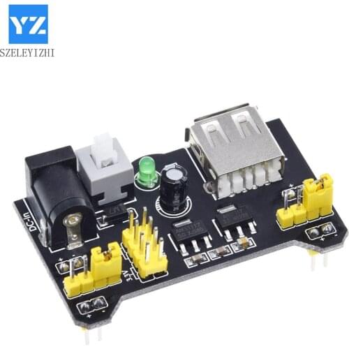 MB102 Breadboard Power Supply Module /MB102 white Breadboard Dedicated Power Module 2-way 3.3V 5V MB-102 Solderless Bread Board