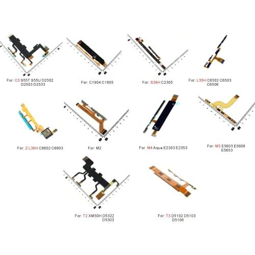 Power ON/OFF For Sony Z3mini M55W C1904 C1905 S39H C2305 Z1mini M51 Volume Switch Button Flex cable Replacement repair parts