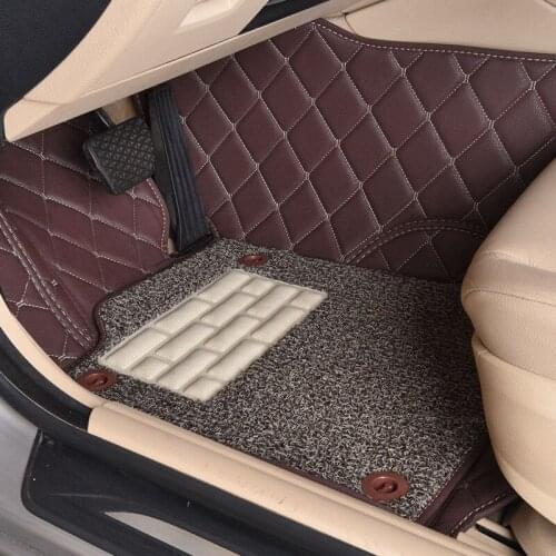 Myfmat CUSTOM foot car floor mats leather rugs mat for SSANG YONG Chairman Rexton Actyon RODIUS free shipping hot sale anti-slip