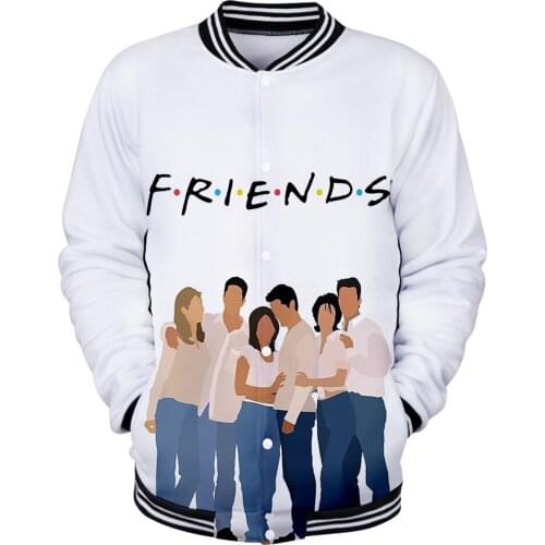 2019 spring new fashion jacket harajuku Teen Friends 3D printing men and women hip hop sweatshirts mans streetwear hoodie