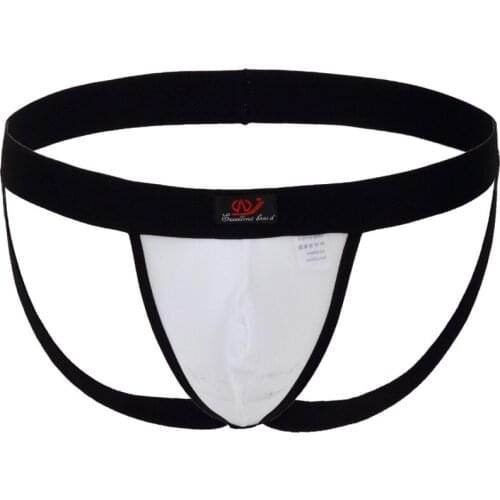 Genuine new summer mens double-t-pants with mesh black and white rubber band sexy and breathable mens underwear