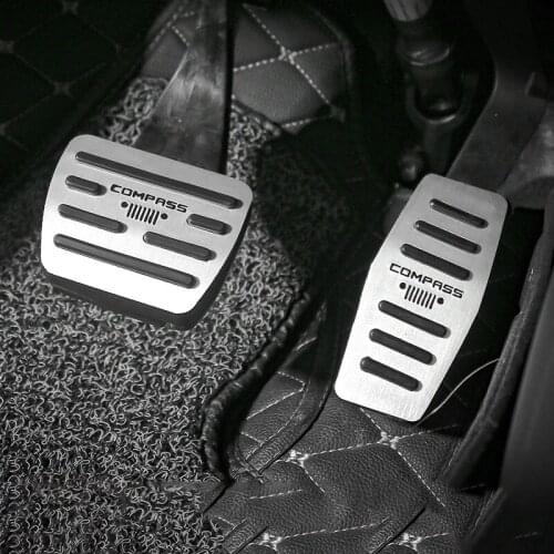 Car accelerator Oil footrest Pedal Plate Clutch Throttle Brakes Car accessories For Jeep Compass 2017-2019