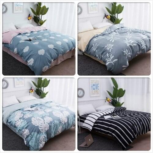 1 piece Soft Cotton Duvet Cover Quilt Comforter Case 150x200 180x220 200x230 220x240 Kid Adult Big Double King Queen Single Size