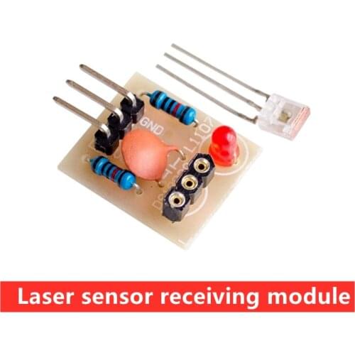 The laser sensor receiving module (non-modulation tube) has a high level of laser output