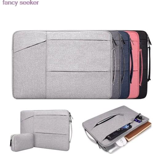 Laptop Bag For Xiaomi Lenovo Notebook Cover Sleeve 14 15.6 inch Handbag For Macbook Air 13 2018 Pro 11 15 12 13.3 Case Portable