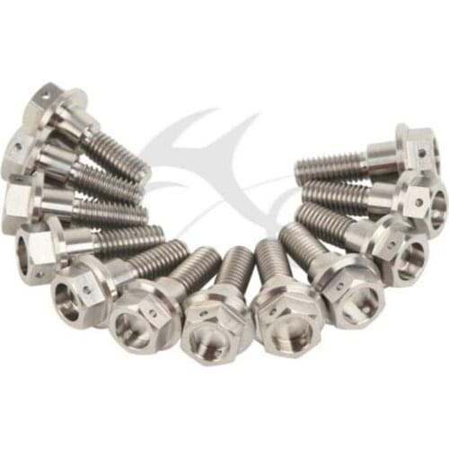 Motorcycle 12x Titanium Front Brake Disc Rotor Bolt For Suzuki GSXR For Yamaha XV1700 YZF R1 R6 FJR1300 Road Star