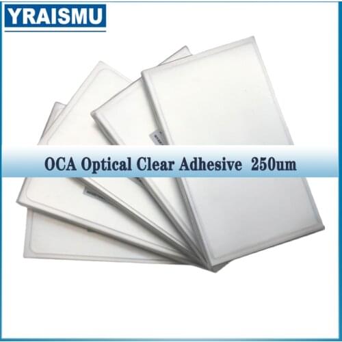 250um OCA Specified Size 4.7/5/5.1/5.5/5.7/6/6.3/ 6.5 Touch Screen Glass Oca Laminating Lcd Repair For Mitsubishi Oca Adhesive