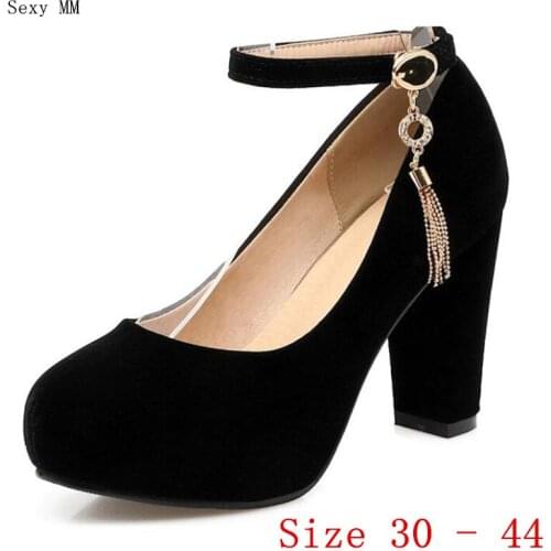 Women High Heel Shoes Platform Pumps Woman High Heels Party Wedding Shoes Ladies Kitten Heels Small Plus Size 30 - 40 41 42 43