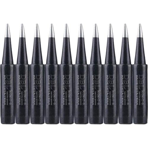 10pcs/lot Lead-free Soldering Iron Tip 900M-T-B Welding Head for Hakko 936 937 852D Soldering Station BGA Rework Tools