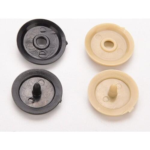 2PCS Plastic Car Safety Seat Belt Stopper Spacing Limit Buckle Clips Retainer Seatbelt Stop Button Safety Car Parts Black Beige