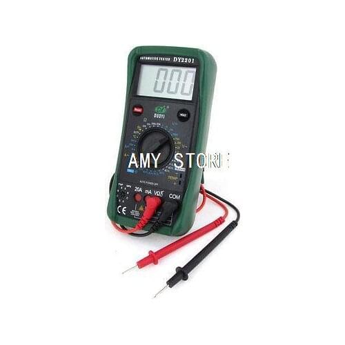 20mA-20A AC Current Resistance Meter Digital Automotive Multimeter + 2 Test Lead DY2201