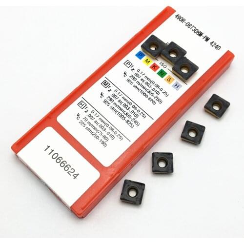 490R 08T308M PM4240 high-quality carbide inserts lathe tool milling cutter 490R 08T308 PM4240 machining steel parts