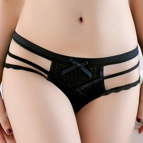 6PC/Lot Fashion Briefs Women Panties Girls Underwear Seamless Lingerie Ladies Hollow Culotte Teenage Bragas Ice Silk 3032p6