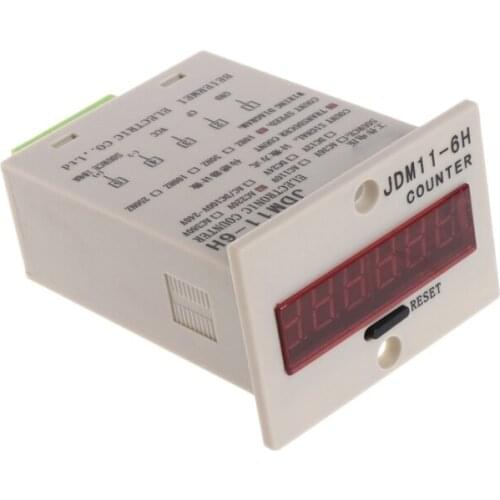 6-Digit LED Display 1-999999 Counter Adjustable NPN Photoelectric Sensor Switch 19QB