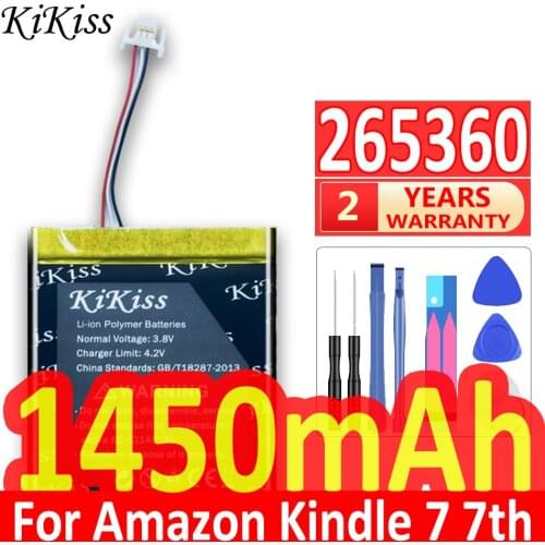1450mAh High Capacity Battery For Amazon kindle 499 558 7th Generation 8th Generation SY69JL WP63GW 58-000151 MC-265360-03