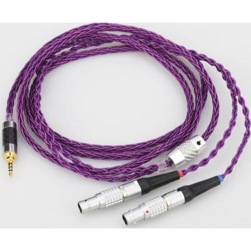 Audiocrast HIFI 8 Cores 7N OCC Silver Plated Headphones Replacement Cable Upgrade Cable for Focal Utopia ELEAR Headphones