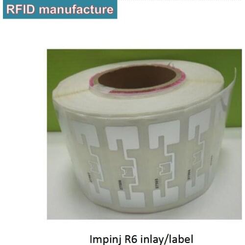 Free sample 10pcs impinj monza R6 uhf rfid tag adhesive inlay epc gen2 rfid uhf tag label sticker for warehouse sports timing
