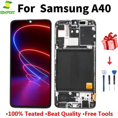 Super AMOLED For Samsung A40 LCD Display Screen For Samsung Galaxy A40 A405FN/DS A405F A405FD LCD Display Touch Screen Assembly