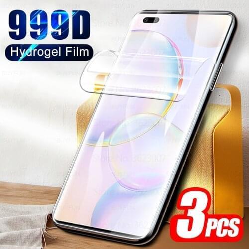 3pcs Hydrogel Film For Honor 50 Pro SE 10X 9X 10 9 20 Lite On Honer 10i 30i 20s 8X 8A 8C 8S 9A 9S 9C Screen Protector Not Glass