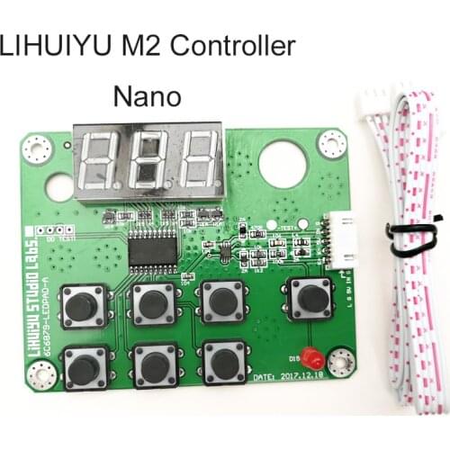 1set LIHUIYU M2 Nano CO2 Laser Control Panel System Engraver Cutter DIY 3020 3040 3050 4060 K40 Mini Rubber Stamp Engraving