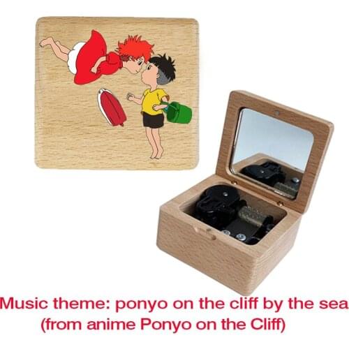 Solid Wood Music Box Childrens toys anime Music Box Birthday Gift Halloween Christmas gift MusicBox