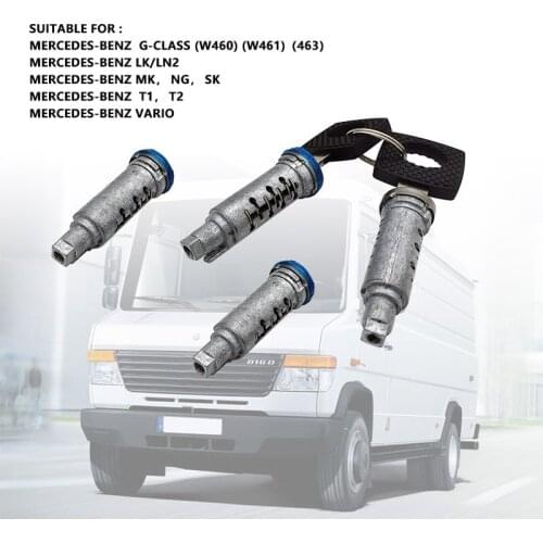 Door Handle Repair Kit Suitable for Mercedes G-CLASS (W460) (W461)(463) T1 LK/LN2 VARIO Door Handle 4 Lock Cylinders + 2 Keys