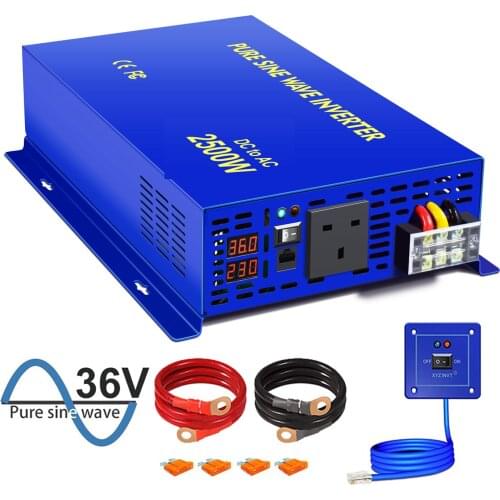 Customizable 2500W Pure Sine Wave Inverter 12V 220V DC TO AC Off-grid System Solar Inverters With Wired Remote Control