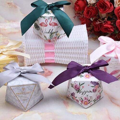 Newest Gifts Box Candy Boxes With Ribbon Baby Shower Wedding Birthday Party Supplies