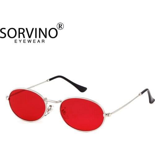 Oval Classic Small Frame Luxury Transparent Sunglasses Men Women Fashion Shades UV400 Vintage Glasses