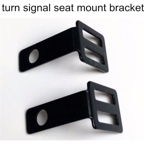A pair Motorcyle Rear TURN SIGNAL Relocater Holder Seat Mount Bracket Bobber Cafe Racer car accessory