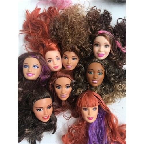 Rare Limited Collection Doll Head Green Eyes Princess Doll Toy Head Girl DIY Dressing Hair Toys Kids Makeup Girl Christmas Gifts