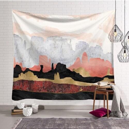 Nordic Ins Hanging Cloth Art Wall Hanging Background Wall Decoration Cloth Suitable for Bedroom Living Room Decoration