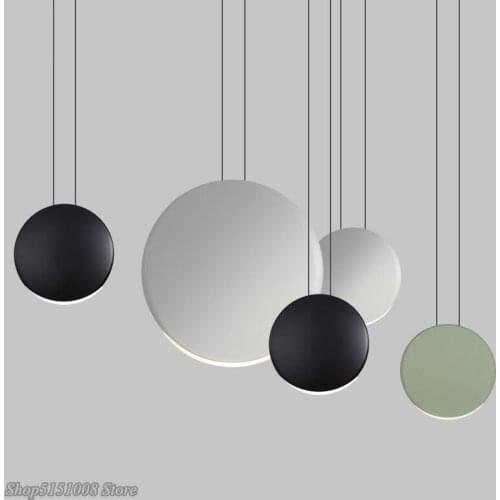 Scandinavian modern pendant lights minimalist living room dining room pendant lamp bar creative Crescent light Lighting Fixtures
