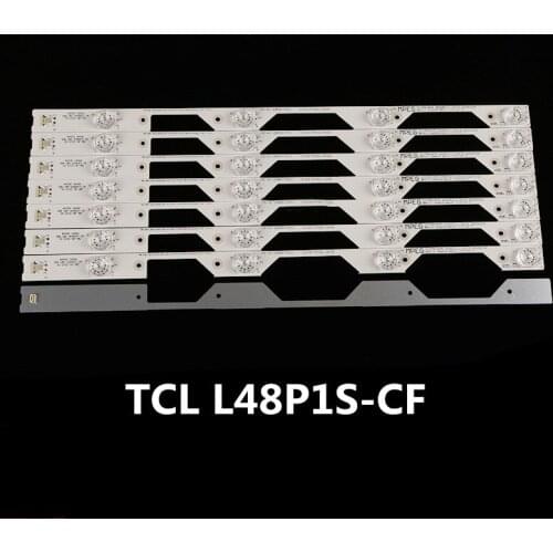 For TCL L48P1S-CF 8pcs 4 L48P1-CUD B48A858U LED backlight strip 4C-LB4804-ZM1 4C-LB4804-ZM01J GIC48LB14-3030F2.1e