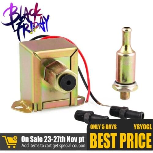 Universal 12V Electronic fuel pump Iron + Copper good electrical conductivity 0.03MPA 3-6PSI Low Pressure Gas Diesel pump