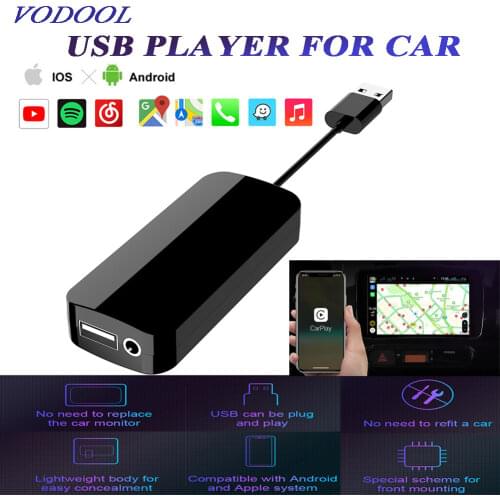 For CarPlay Android Auto USB Dongle Wired Adapter with Mic Input for Android4.2 Car Navigation Multimedia Player Interconnection