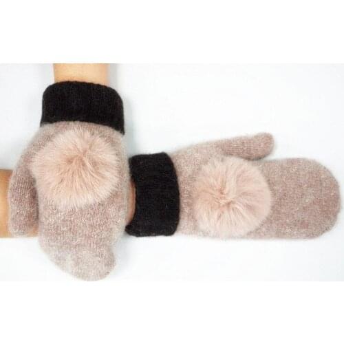 2017 winter gloves women guantes keep warm soft warm mitten touch screen lady free shipping