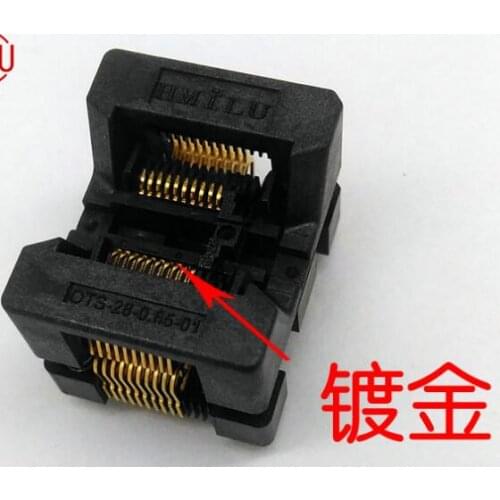 1pcs SSOP20 TSSOP20 Depressed Elasticity Block 0.65 Pitch ots28-0.65-01 Test Block