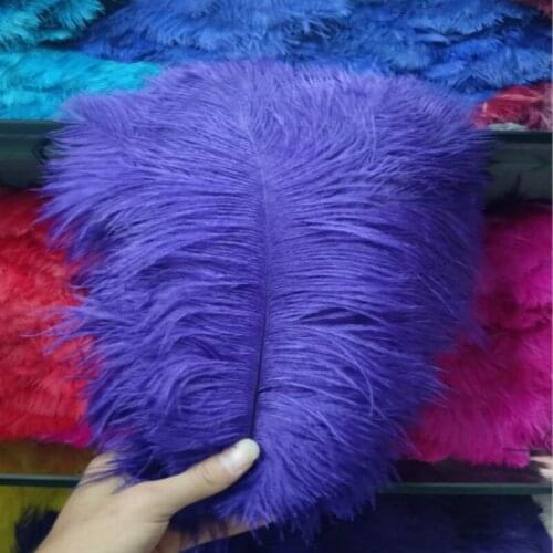 10pcs/lot Elegant purple ostrich feathers plumages 55-60cm 22- 24'' feathers wedding party supplies dancer decoration