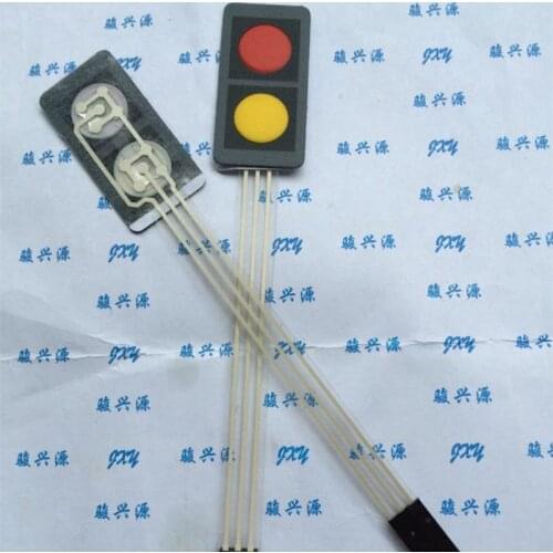 2PCS Membrane switch Display switch Matrix keyboard membrane button control panel 1*2 Matrix disk 20*40MM