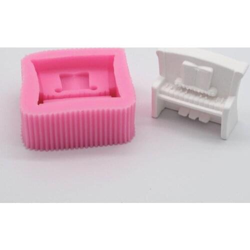 3D Piano Cake Mold DIY Silicone Mold Decorative Fudge Sugarcraft Candy Tool Cake Decorating Tools Chocolate Cake Mold